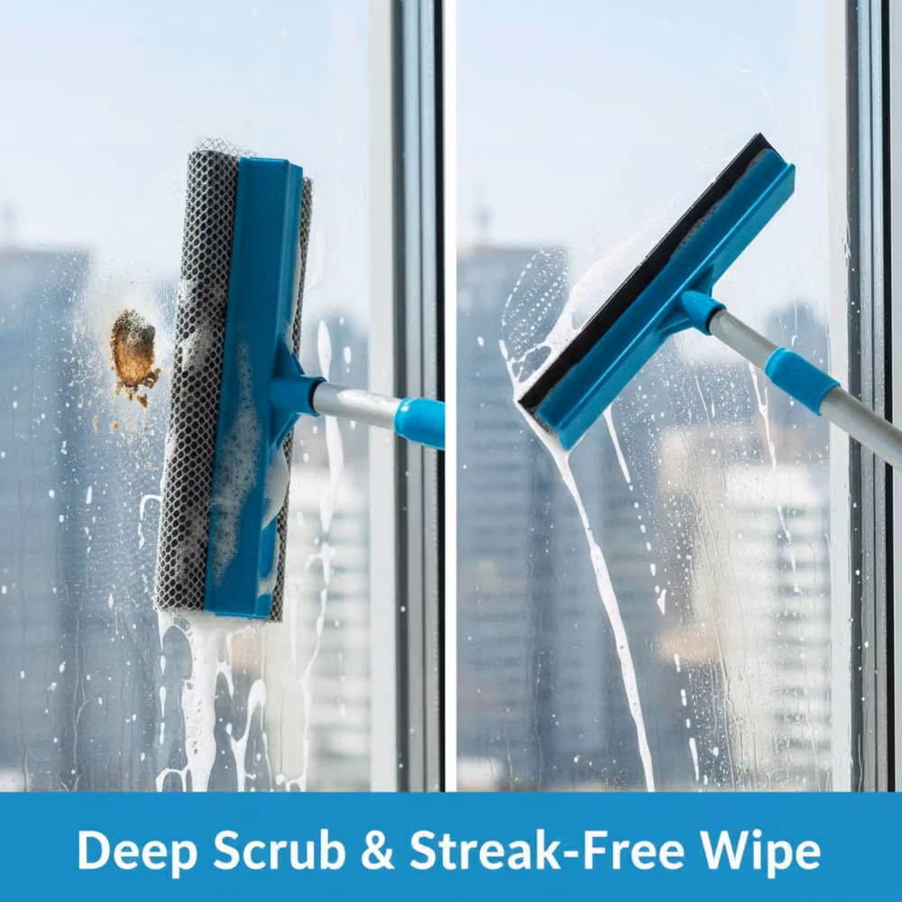 Bedsland ProKleen Long Handled Window Squeegee in Blue and Multicolour – 2