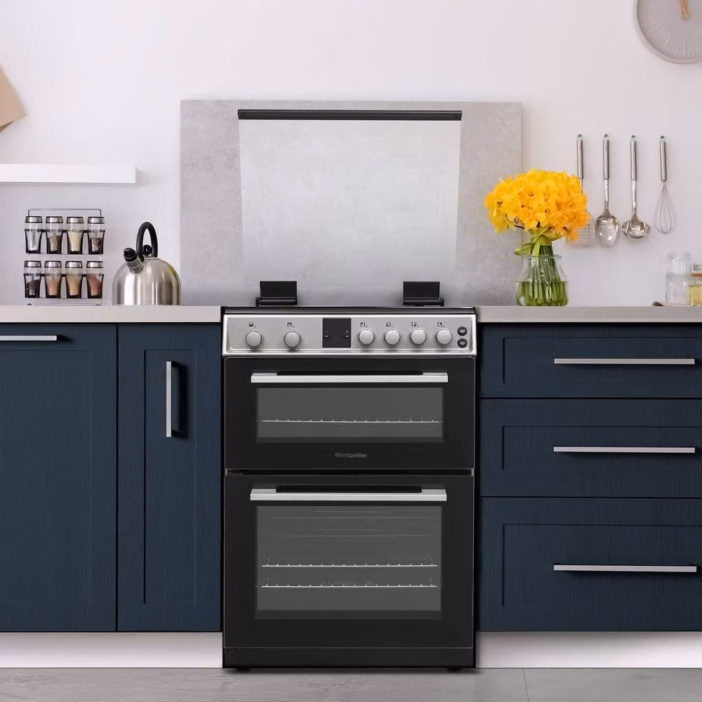 Montpellier MDOG60LS Silver 4 Zone Gas Cooker with Grill and Catalytic Cleaning – 3