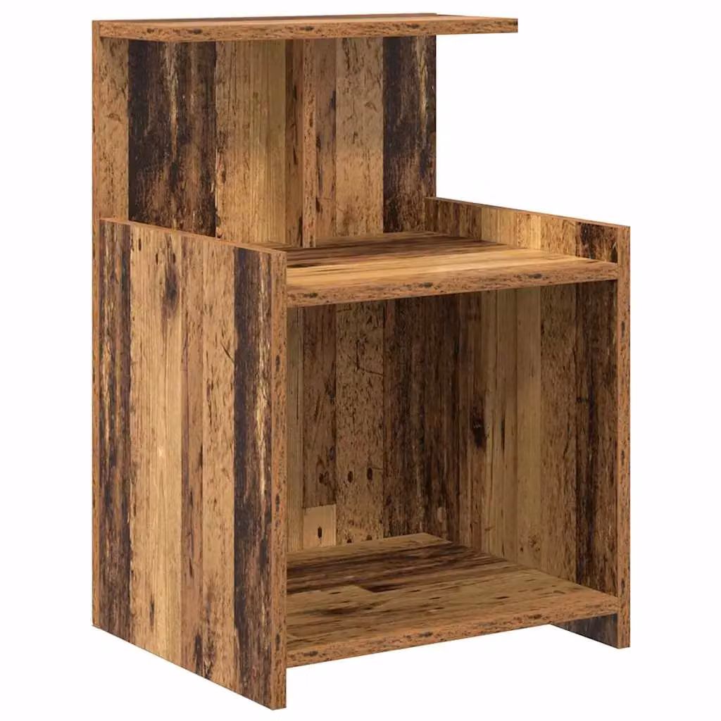 Berkfield Home Bed Cabinet in Brown Old Wood, W/D/H: 40 x 35 x 60 cm – 2
