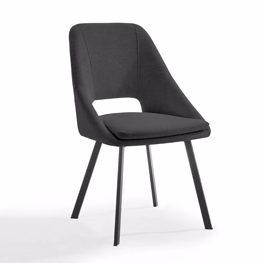 Home Detail Billie Dining Chair Set of 2, Grey Velvet – 2