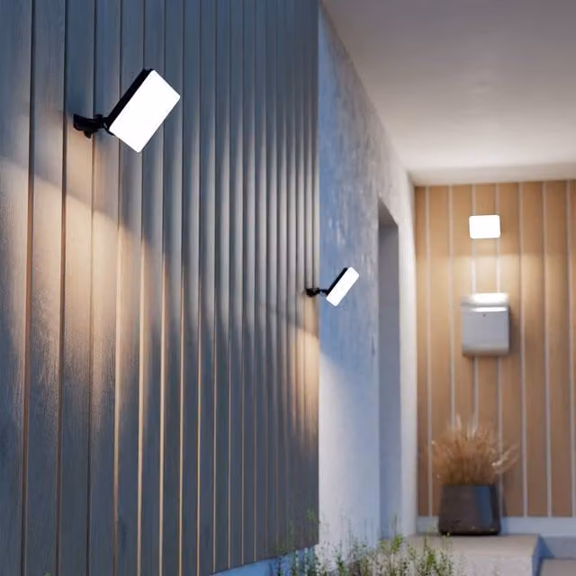 Eglo MACHIO 50W LED Floodlight, Black Aluminium, IP65 Weatherproof