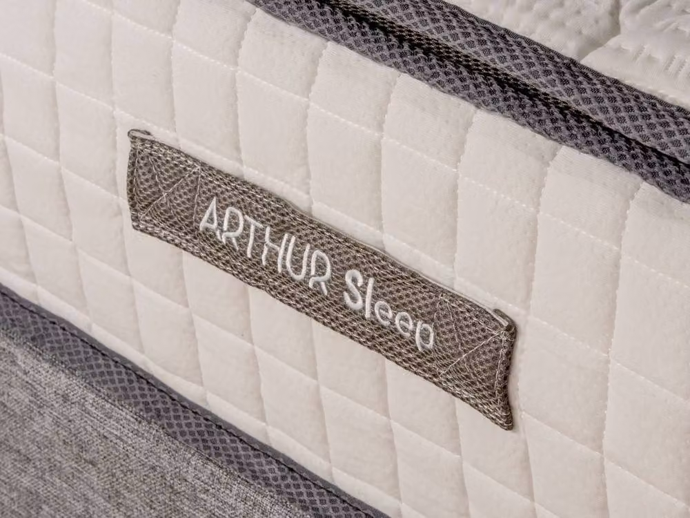Arthur Sleep Spare Arthur 1500 Medium Firm Hybrid Mattress in White, Super King, W/D/H: 200 x 200 x 32 cm – 4