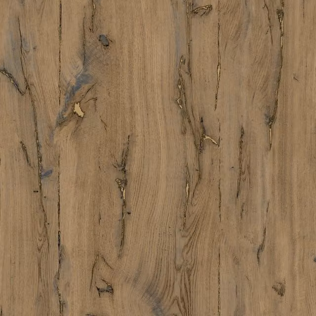 Muriva Odyssee Copse Wood Rustic Gloss Table in Yellow and Brown