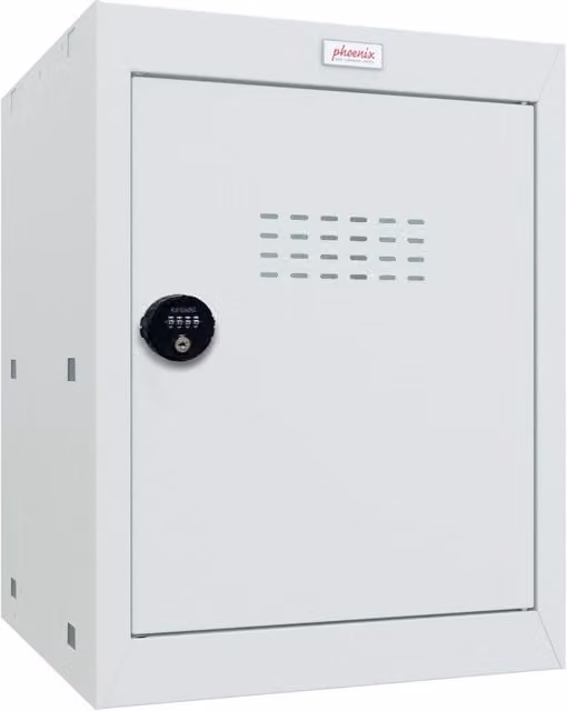 Phoenix Safe Company CL0544GGC Light Grey Cube Locker with Combination Lock, W: 50 cm, D: 50 cm, H: 50 cm