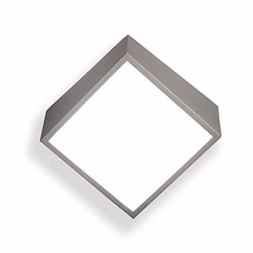 Netlighting Mantra M5483 Square Mini Wall Light, Silver, IP44