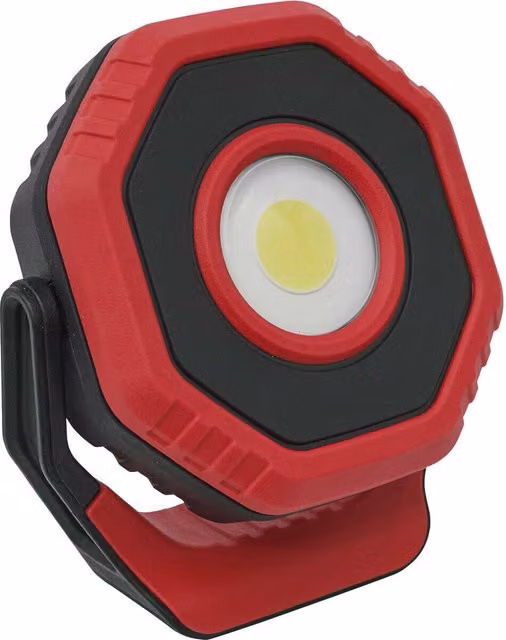 Loops 360° Pocket Floodlight - 7W COB LED Rechargeable Omnidirectional Light with Magnetic Base - Red