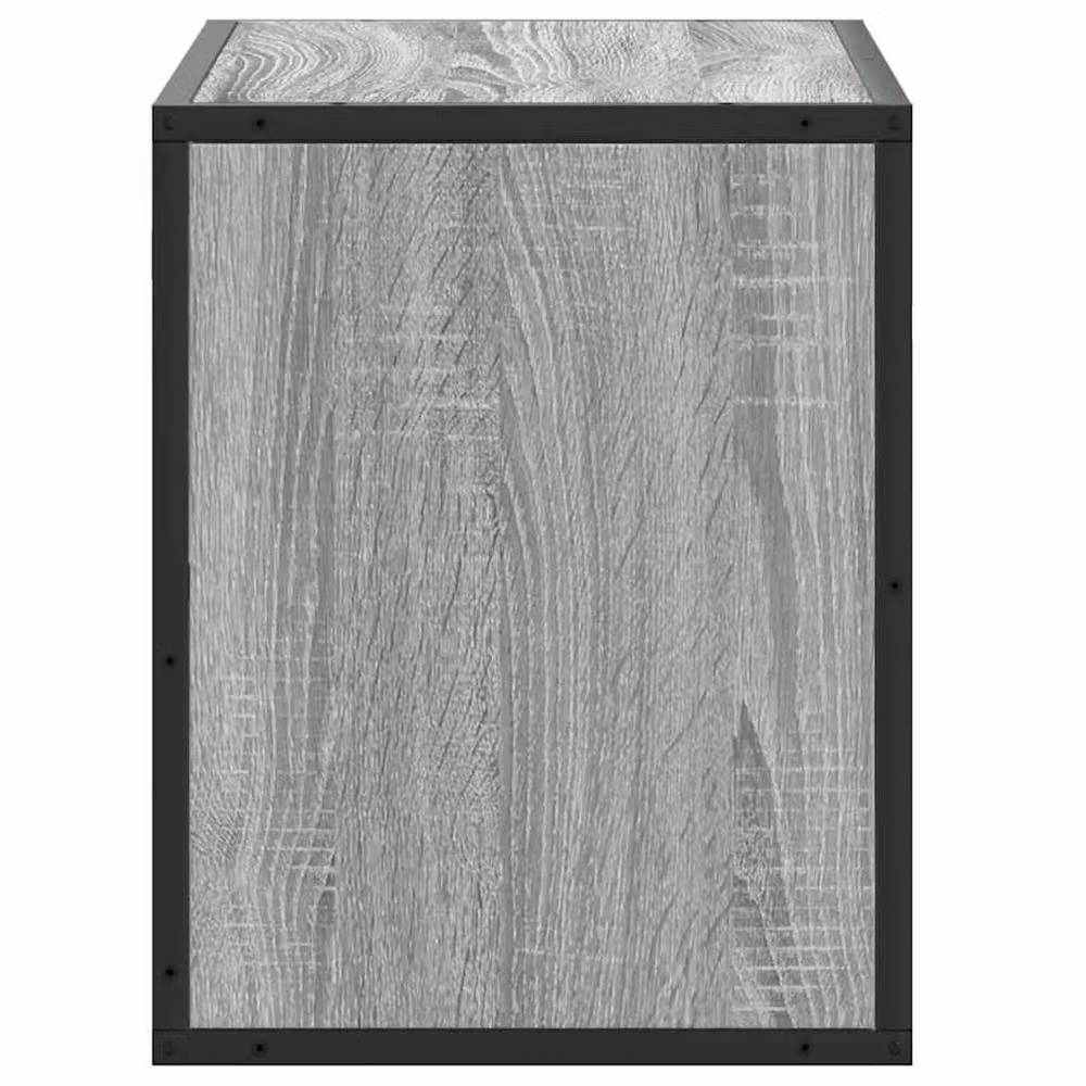 Berkfield Home Grey Sonoma TV Cabinet in Engineered Wood and Metal, W/D/H: 60 x 31 x 39.5 cm – 5