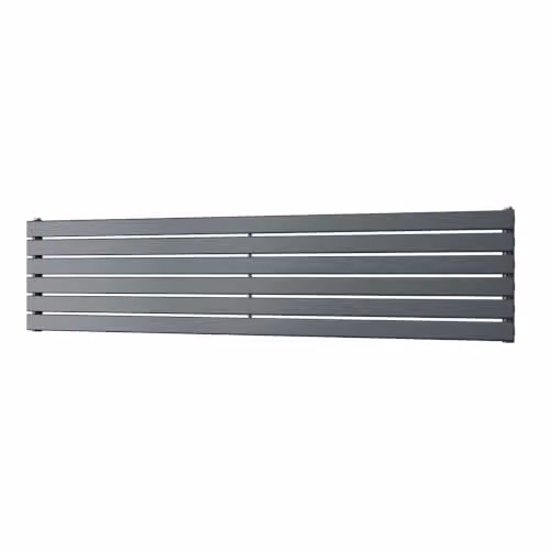 UK Radiators Typhoon Axis Anthracite Horizontal Designer Radiator, W: 180 cm, H: 40.8 cm – 2