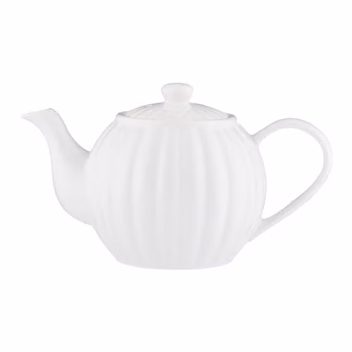 Price & Kensington Luxe 6 Cup Stoneware Teapot, White, 1100 ml