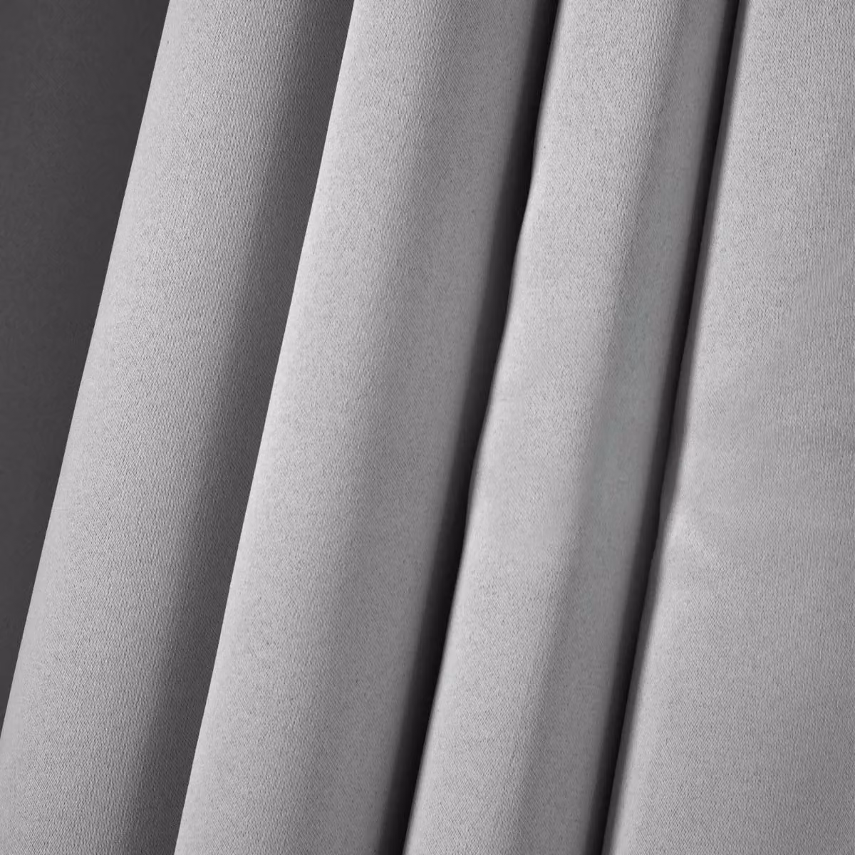 OHS Silver Thermal Blackout Pencil Pleat Curtains, Pair, Width: 228 cm, Drop: 228 cm – 3