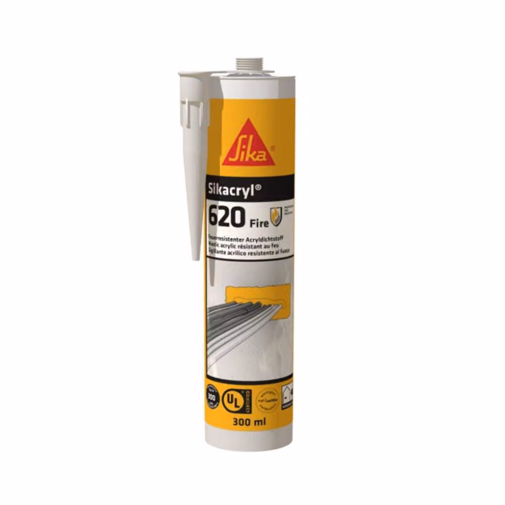 Sika Sikacryl-620 Fire Resistant Paintable Acrylic Sealant, Grey, 300 ml