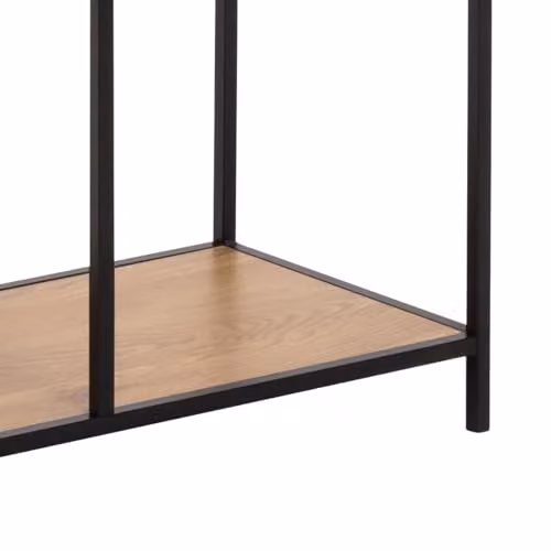 AC Design Furniture Jörn Shelf with 2 Drawers and 4 Shelves in Matt Black Steel and Wild Oak, H 185 x W 77 x D 35 cm – 3