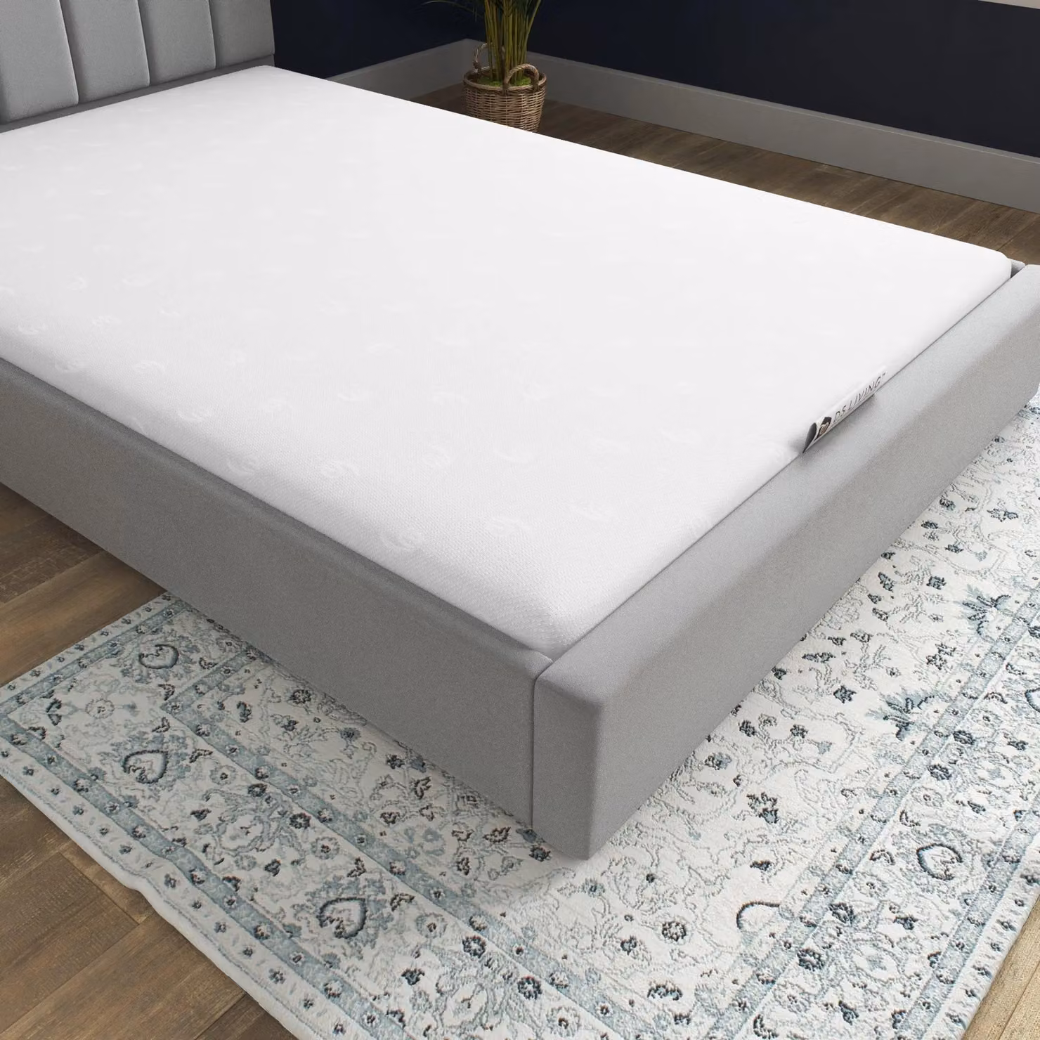 DS Living Pureflex Orthopaedic Memory Foam Mattress, White, W/D/H: 150 x 200 x 10.16 cm – 5