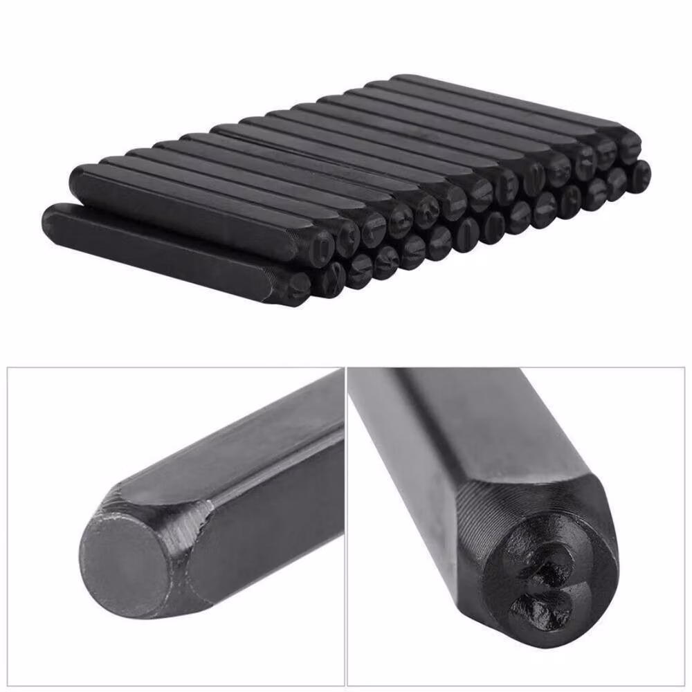 Havendro Steel Number and Letter Stamp Punch Set in Black – 3