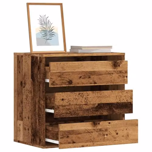 vidaXL Corner Chest of Drawers in Old Wood Brown, W/D/H: 60 x 41 x 58 cm – 2