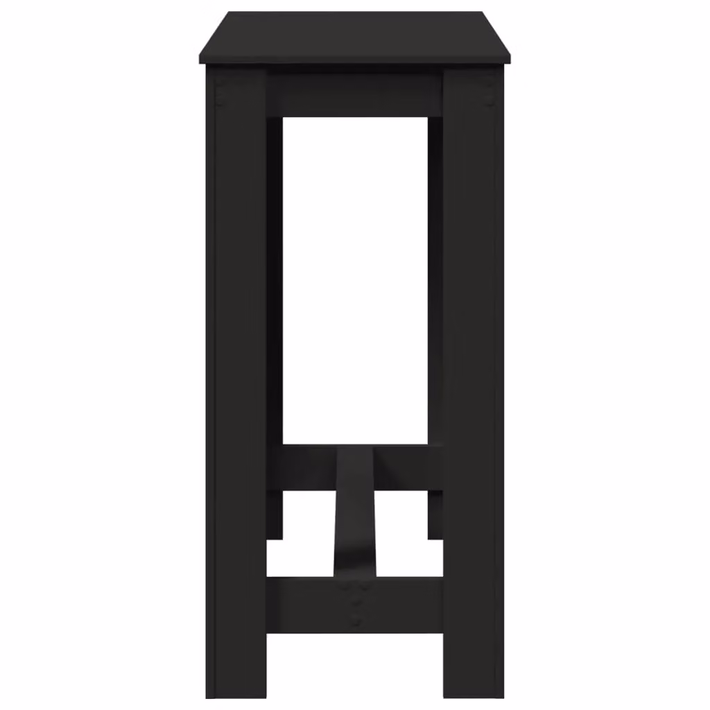 Berkfield Home Bar Table in Black Matt MDF, W/D/H: 102 x 50 x 103.5 cm – 5