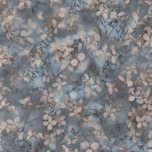 Erismann Abode Play of Light Blossom Navy Blue Floral Botanical Wallpaper