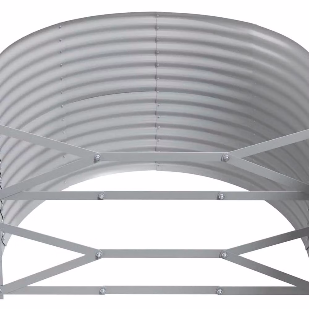 Berkfield Home Garden Powder-coated Steel Raised Bed in Anthracite, W/D/H: 322 x 100 x 68 cm – 4