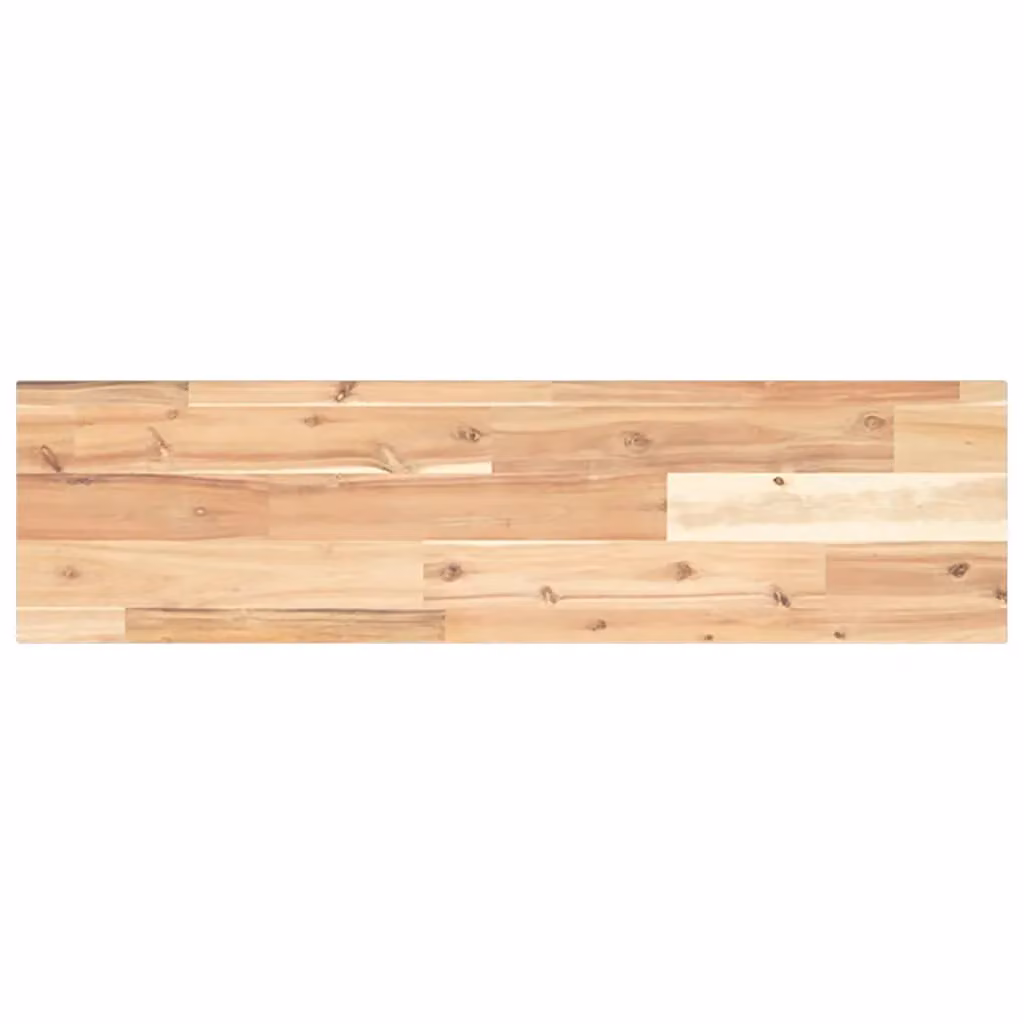 Berkfield Home Rectangular Acacia Wood Table Top, Brown, W: 80 cm, D: 20 cm, H: 2 cm