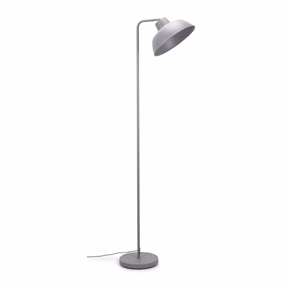 ValueLights Morris Retro Grey Metal Dome Freestanding Floor Lamp H 153 cm x W 44.5 cm x D 25 cm – 2