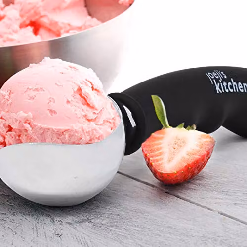 Joeji's Kitchen Stainless Steel Ice Cream Scoop with Trigger Release in Silver – 5