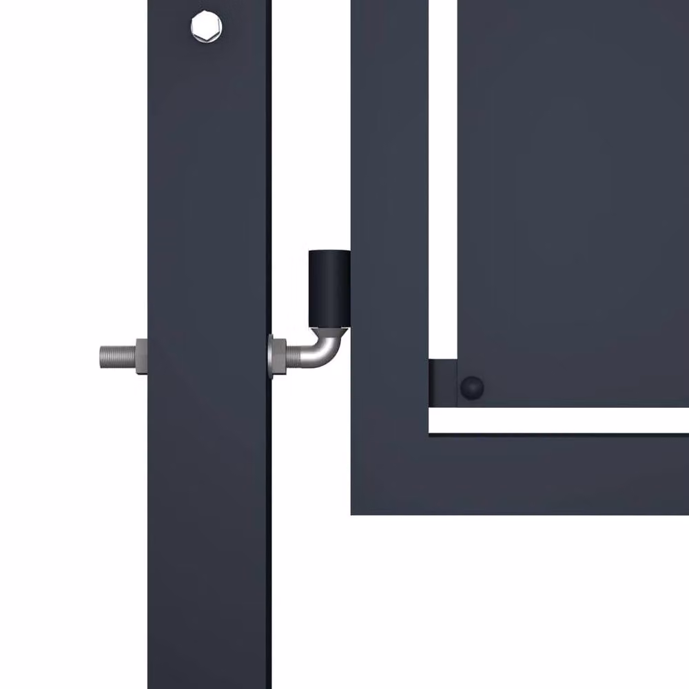 Berkfield Home Steel Swing Garden Gate in Anthracite Grey, W: 300 cm, H: 150 cm – 3