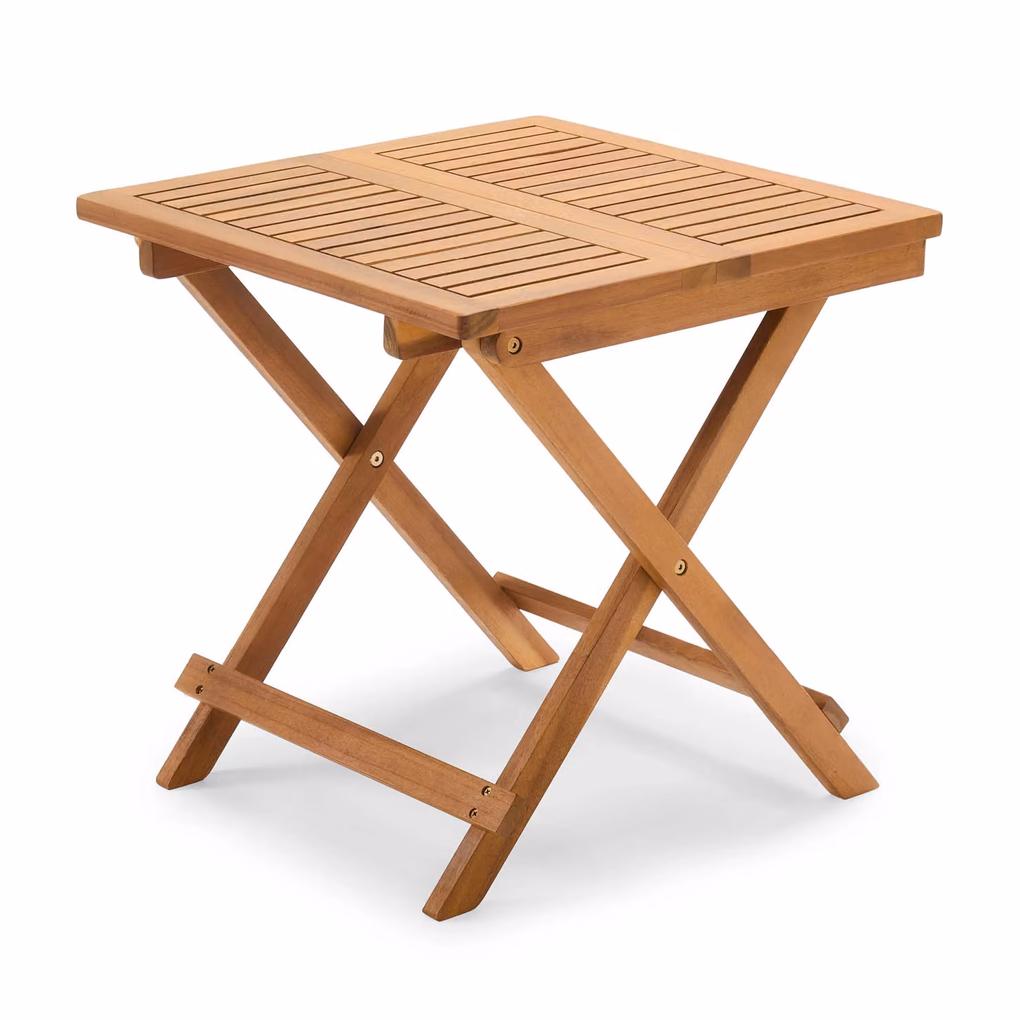 VonHaus Hudson Adirondack Acacia Hardwood Folding Garden Side Table in Brown – 2