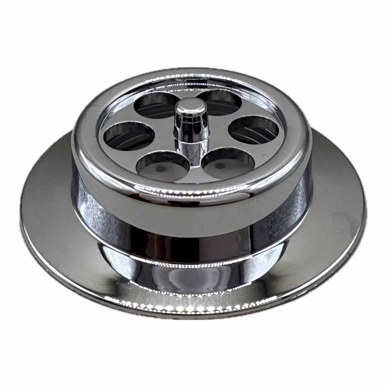 McAlpine Silver Chrome Plated Plastic Bath Overflow Grid, Width: 7 cm – 2