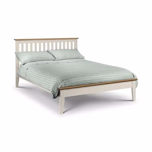 Julian Bowen Salerno Bed in Oak and White, W/D/H: 180 x 100 x 165 cm – 4