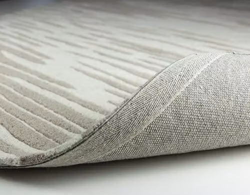 Esselle Home Aura Storm Modern Abstract Wool Rug in Natural and Mink, W: 160 cm, D: 230 cm – 3