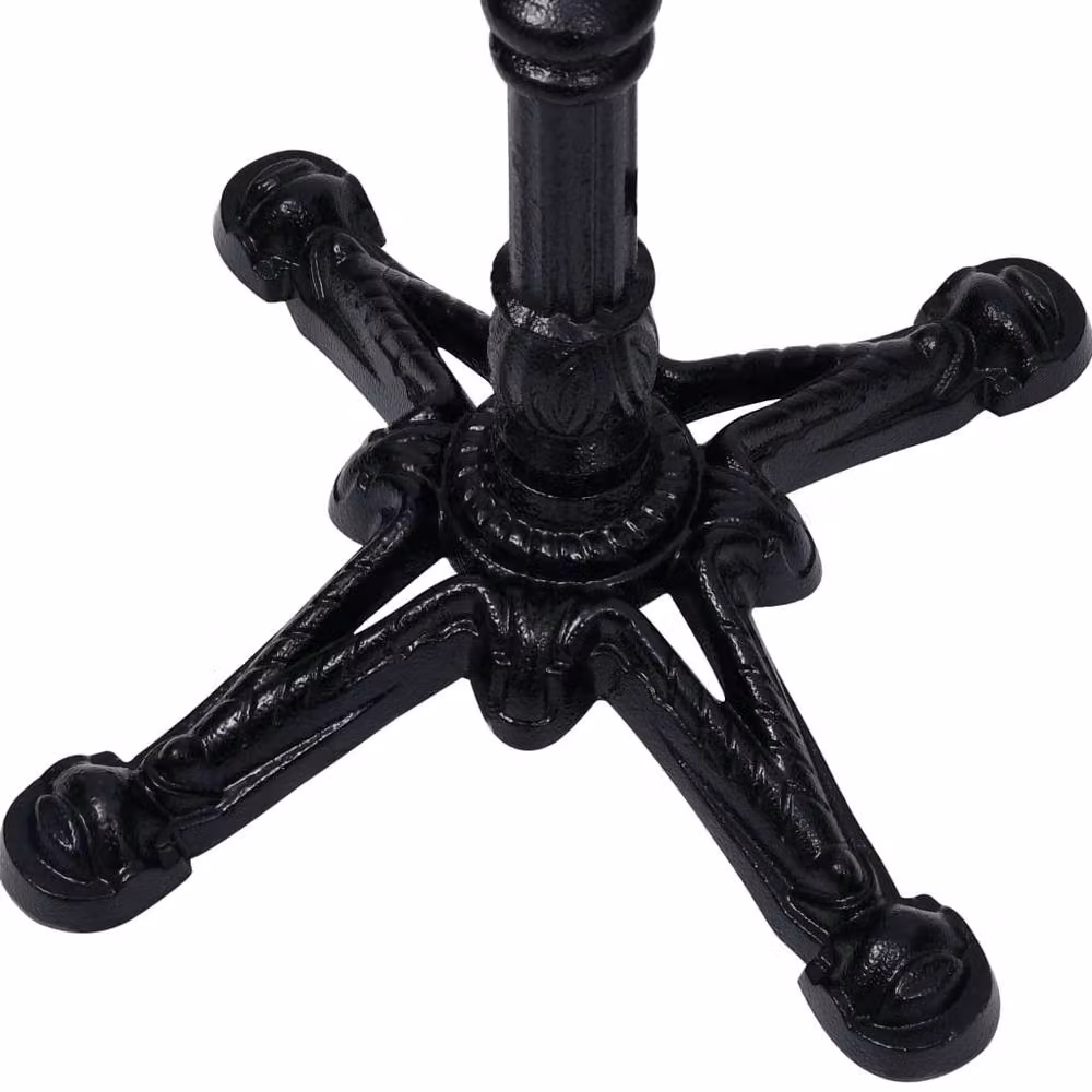 Berkfield Home Bistro Table Leg in Black Cast Iron, W/D/H: 52 x 52 x 72 cm – 2
