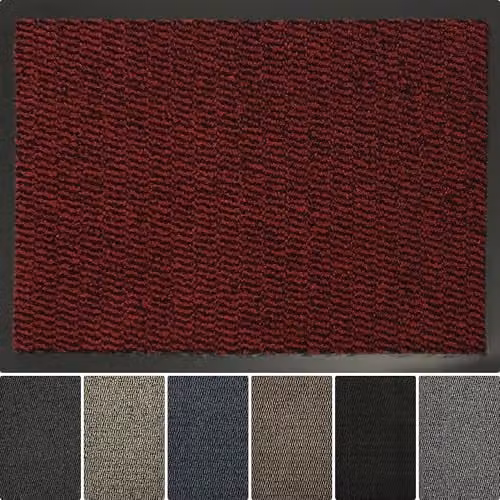 Desire Rugs Non-Slip Red Dirt Trapper PVC Entrance Mat with Rubber Edges W/D/H: 90 x 150 x 3 cm – 1