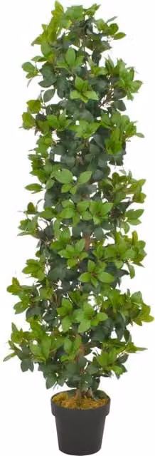 Berkfield Home Artificial Laurel Tree with Pot, Green, Height: 150 cm – 1