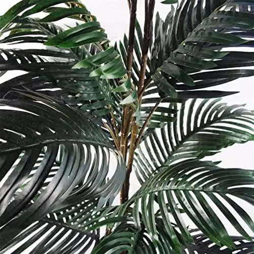 Leaf Extra Large Artificial Palm Tree in Green, Height: 140 cm – 3