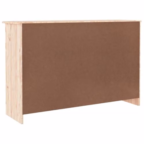 vidaXL ALTA Chest of Drawers in Natural Brown Solid Pine Wood, W/D/H: 112 x 35 x 73 cm – 3