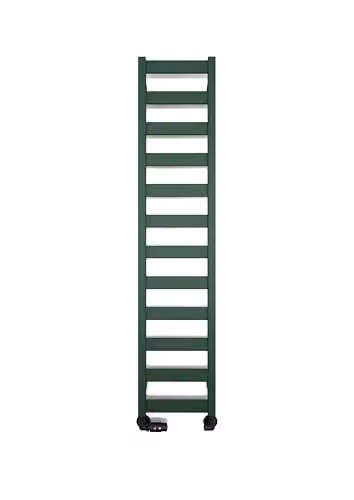 Terma Vivo Wall Mounted Heated Towel Rail, Matt Green RAL 6028, H: 139 cm, W: 30 cm – 2