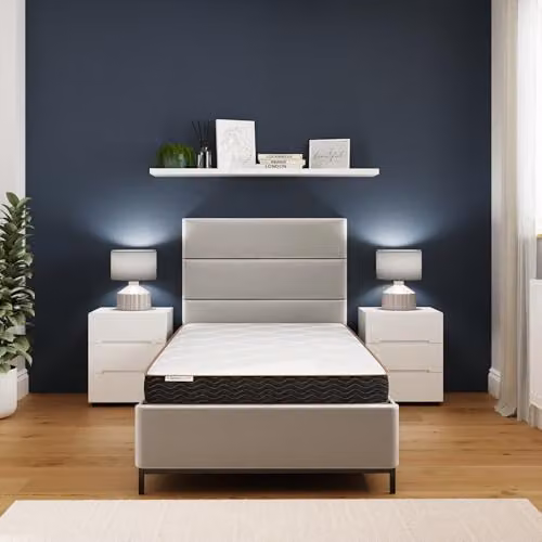 GFW Sleepy Castle Bonnell Spring Mattress, White, W/D/H: 90 x 200 x 14 cm – 1