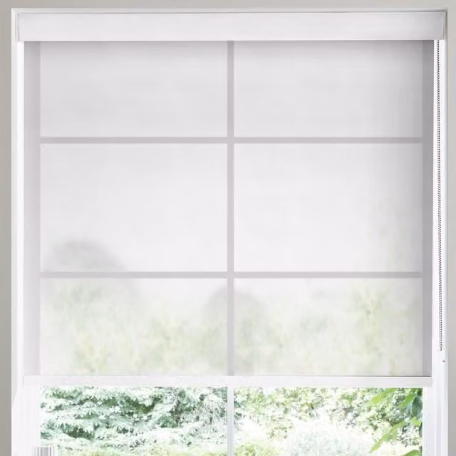 Terrys Sacred Sheer Made to Measure Roller Blind in White