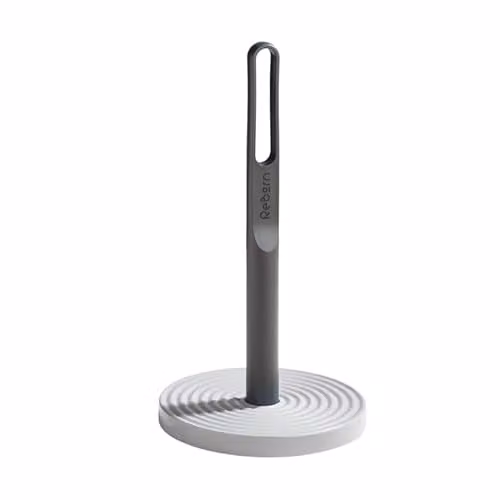 ReBorn Grey Recycled Freestanding Kitchen Roll Holder with Non-Slip Base – 1