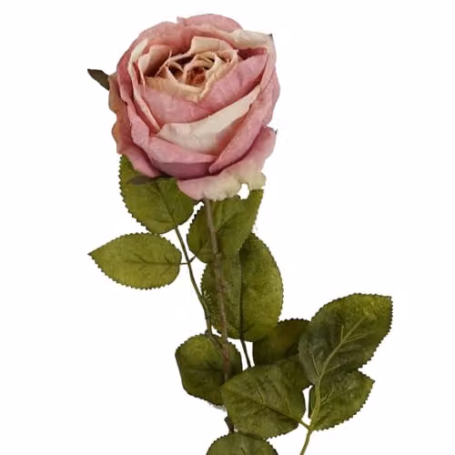 Leaf Light Pink Artificial Rose, Height: 70 cm
