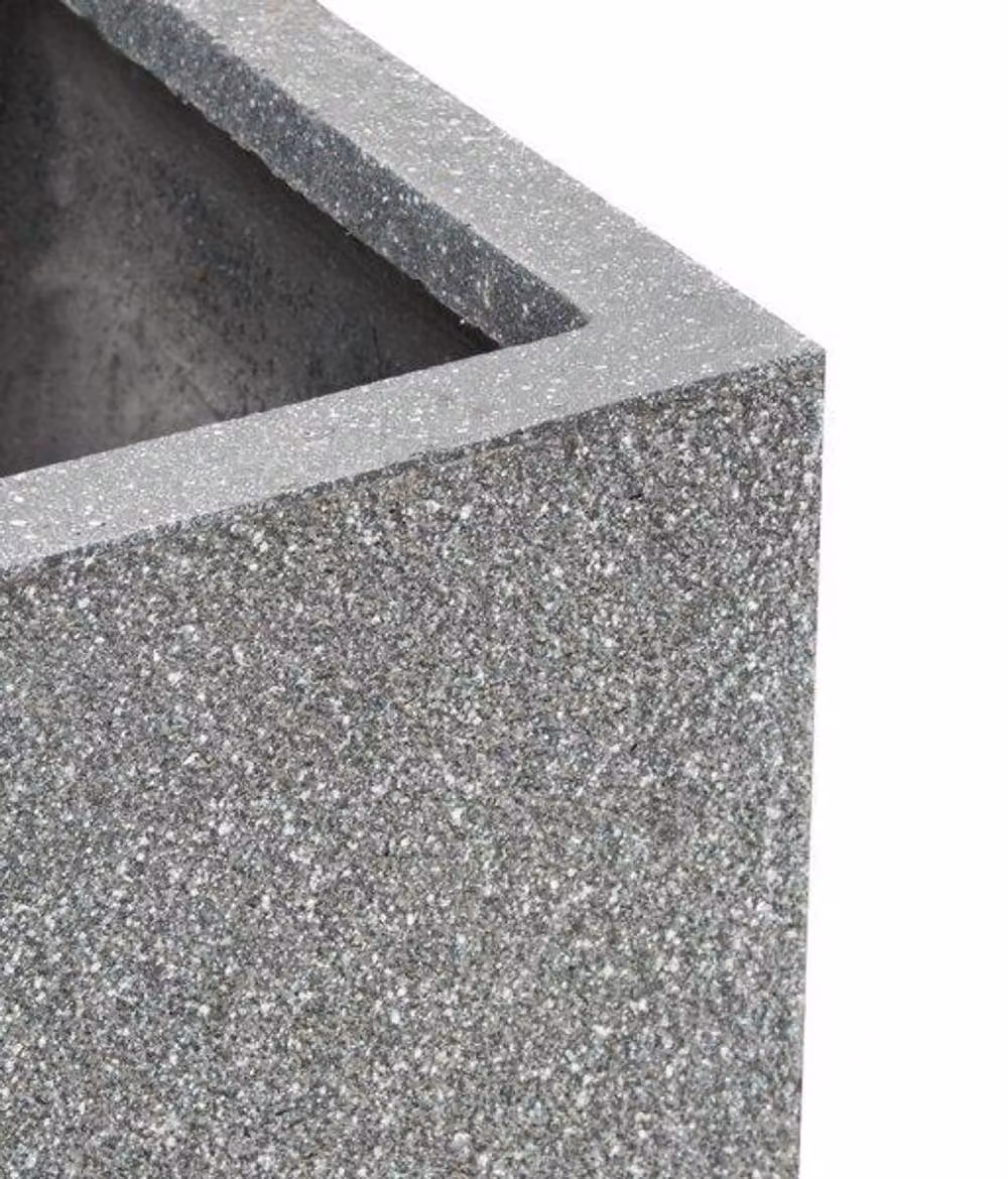 Primrose Kadamus Cube Planter in Grey Terracotta Fibre – 4