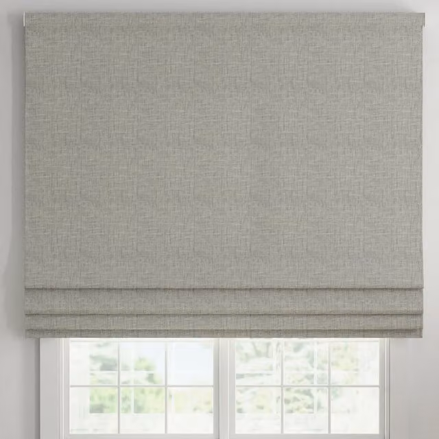 ANTE DECOR Olympus Made To Measure Blackout Roman Blind in Pearl Snow
