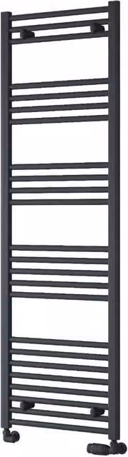 Bathroom Kingdom Capo Anthracite Straight Heated Towel Rail, Grey, W/H: 50 x 160 cm