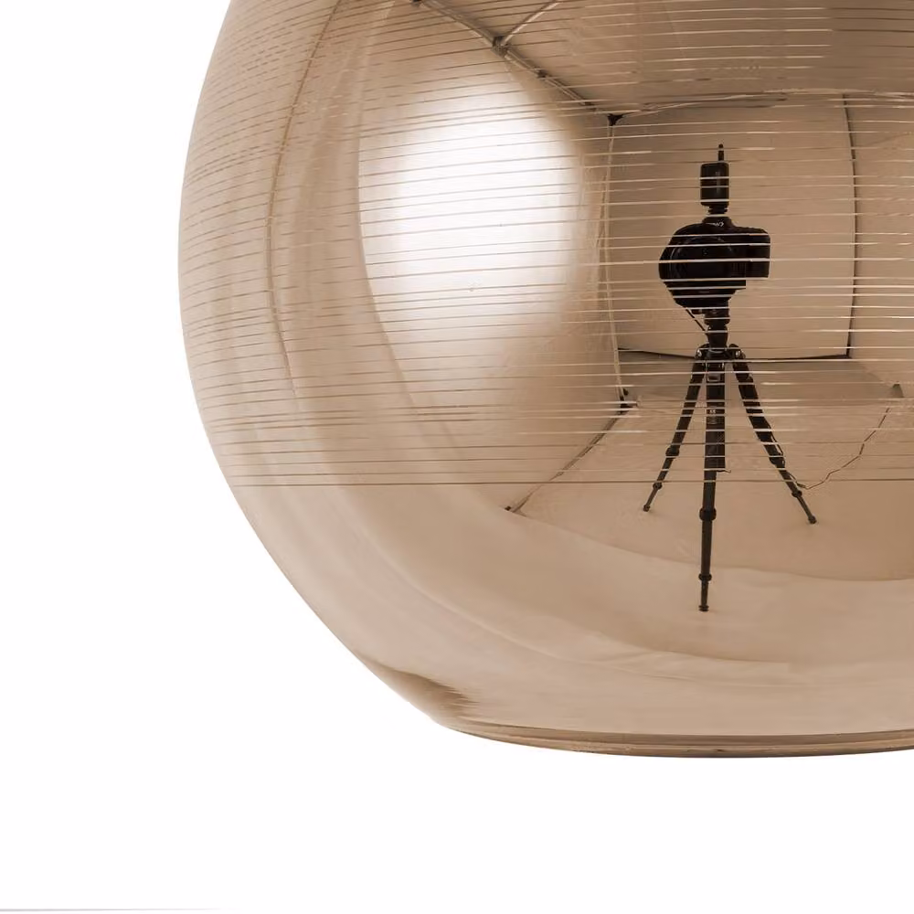 Wyld and Coco Gold Glass Globe Pendant Lamp – 5