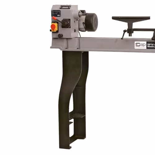SIP 750W Variable Speed Benchtop Wood Lathe with Swivel Head, Grey, W/D/H: 35.56 x 40.64 x 109.22 cm – 3