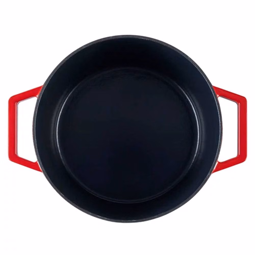 Cooks Professional Enamelled Cast Iron Casserole Dish, Red, 26 cm – 4