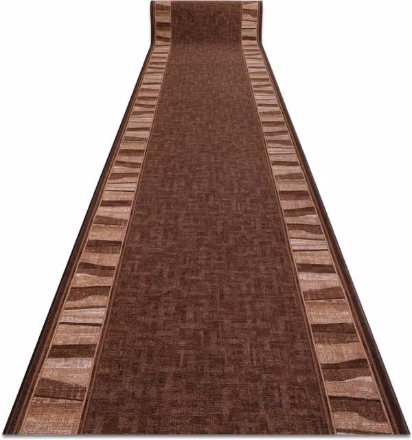 RugsX Linea Anti-Slip Runner in Brown, W/D: 100 x 300 cm – 1