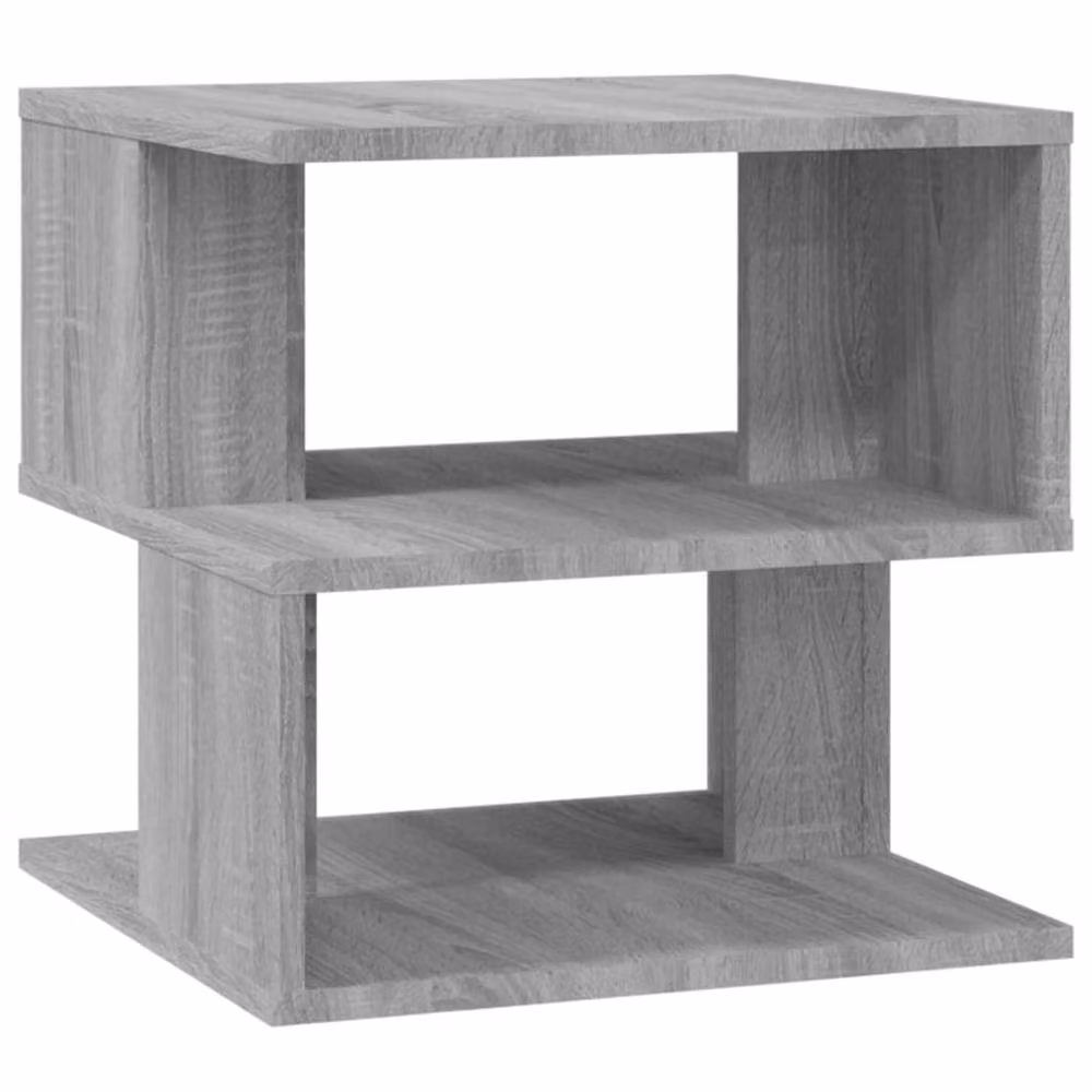 Berkfield Home Sonoma Grey Square Side Table, W/D/H: 40 x 40 x 40 cm – 2