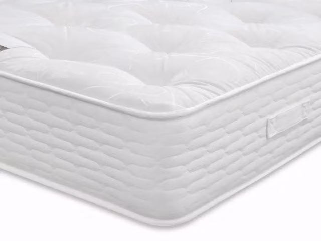 ASC Linden Pocket 1000 Euro Size Mattress in White, W/D/H: 140 x 200 cm