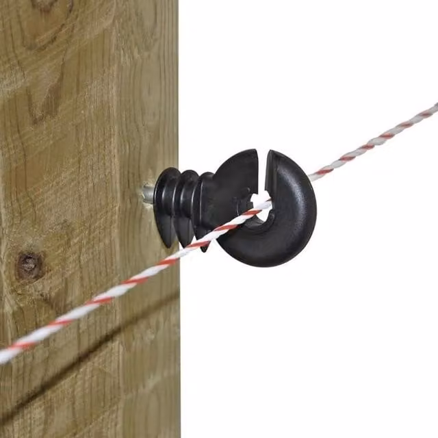 Corral Ring Insulator Compact in Black, Galvanised Steel